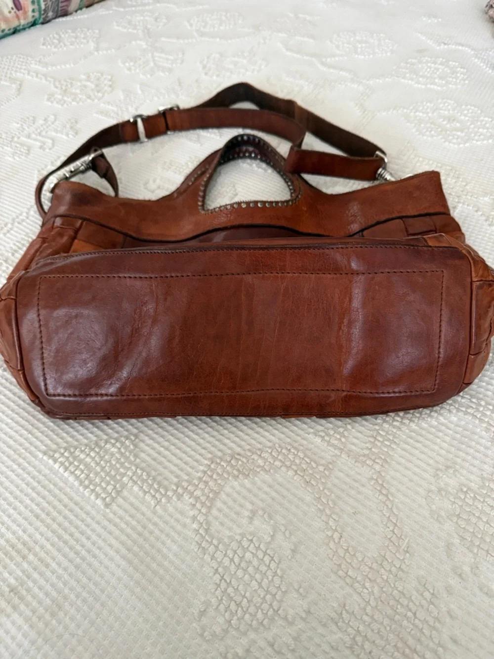 Campomaggi Shopping bag/Tote in cognac leather Edera style - Picture 9 of 10